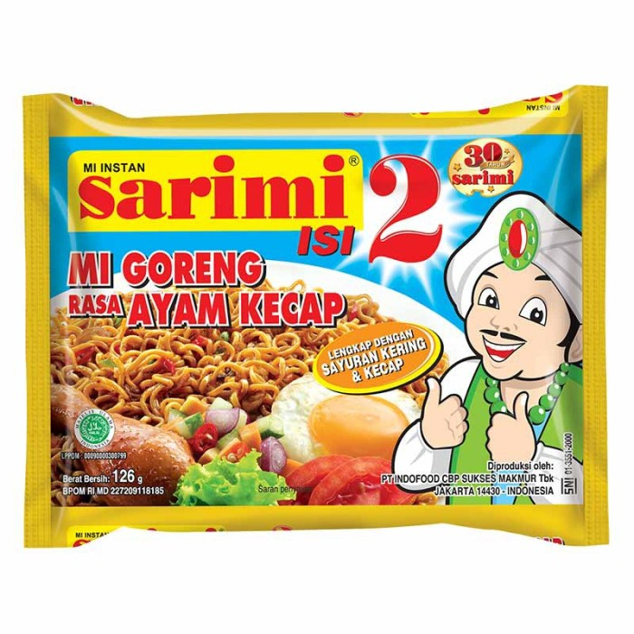 

SARIMI MIE GORENG (ISI 2) AYAM KECAP PCK 126g