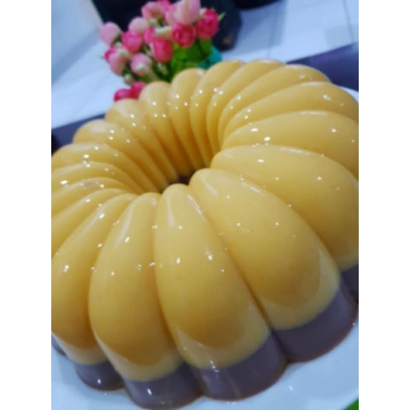 

Puding labu kuning mix susu
