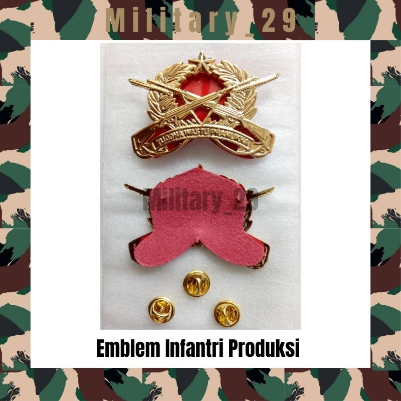 Emblem Infanteri Produksi/TNI AD/Infanteri Baret Hijau