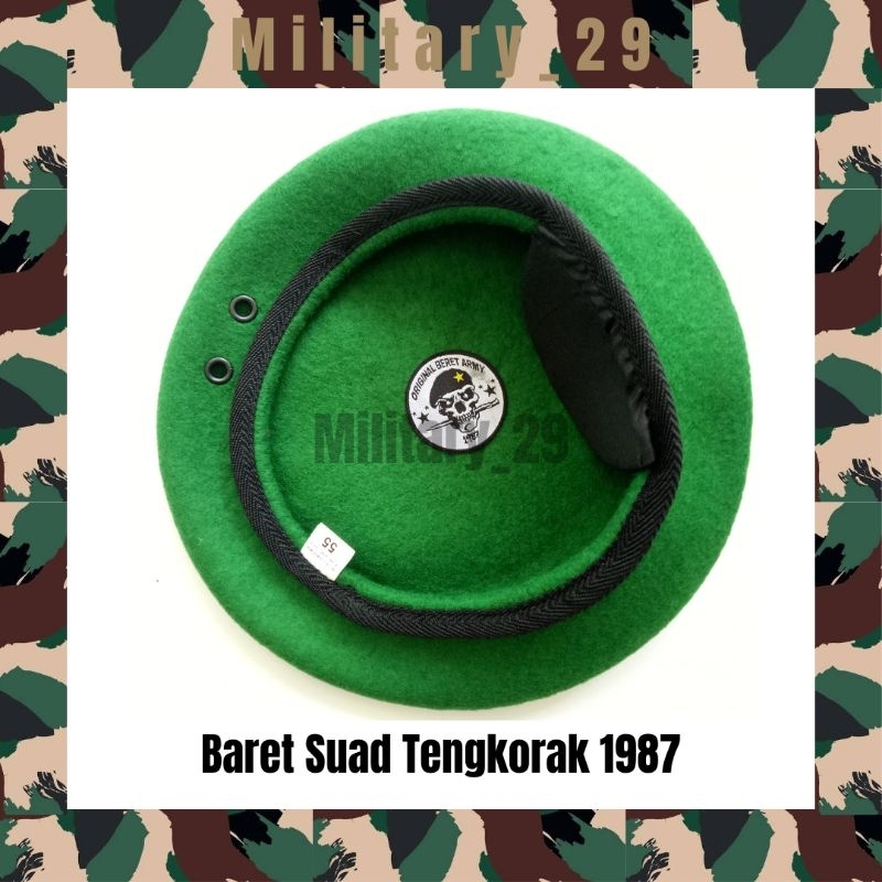 BARET SUAD TENGKORAK 1987/TNI AD/BARET HIJAU/INFANTERI