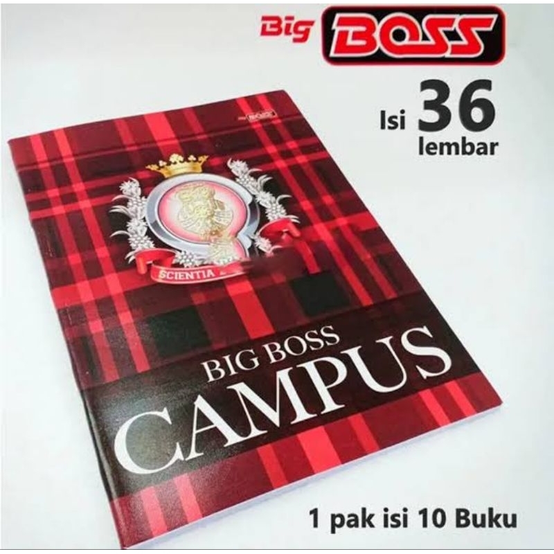 

Promo Buku Tulis Campus Big Boss 50/36 Lembar B5/ Besar 1 Pack Isi 10 Buku