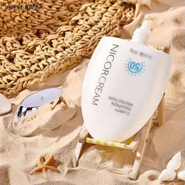 NICOR UV Sunscreen SPF50 PA+++ Face Cream UV Sunblock Cream Refreshing Whitening Waterproof-SS