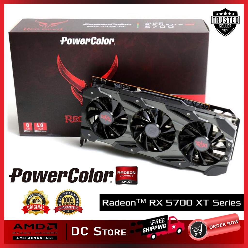 VGA AMD RADEON RX 5700 XT 8GB Asus Asrock Gigabyte Powercolor Sapphire XFX
