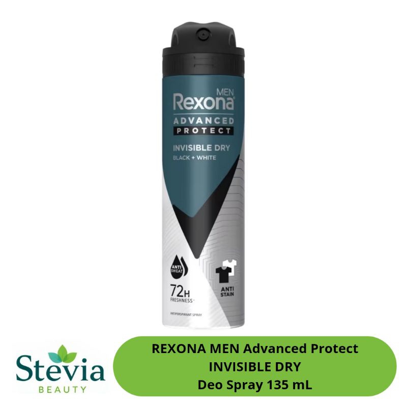 Rexona Men Antiperspirant DEODORANT SPRAY Invisible Dry 135 mL