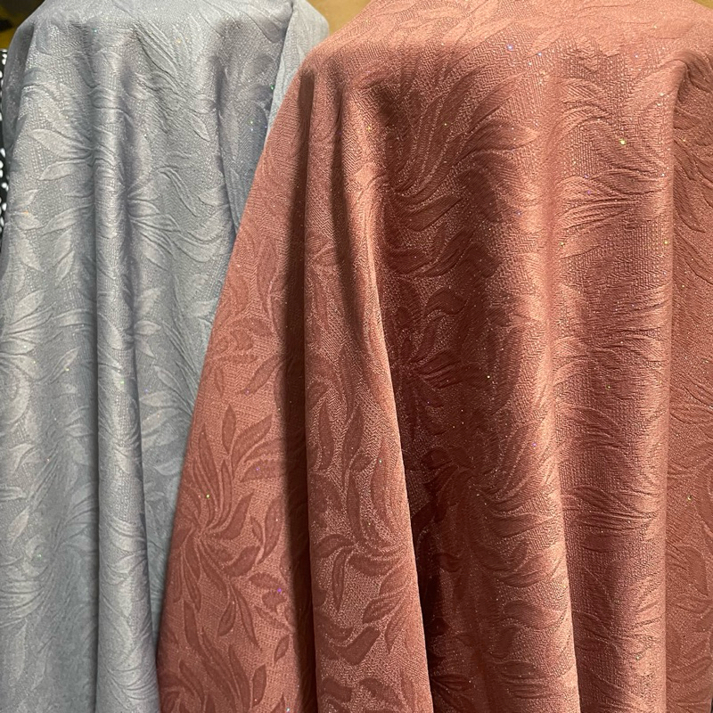 kain jaguard glitter - kain jaguard embos motif bunga premium - kain jaguard style korea series adh