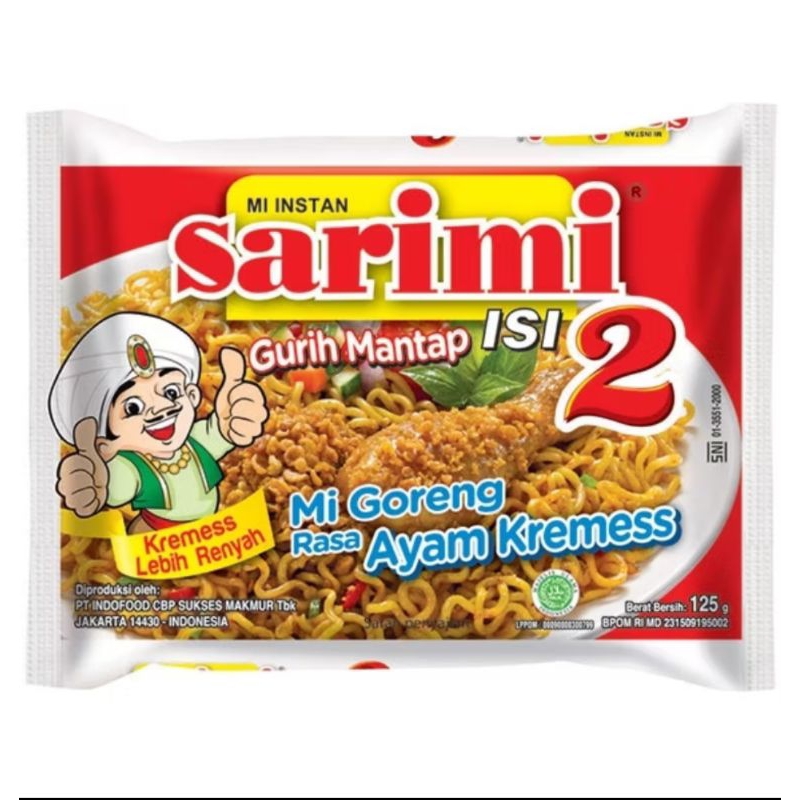 

sarimi isi 2 ayam kremes isi 1pcs paling murah