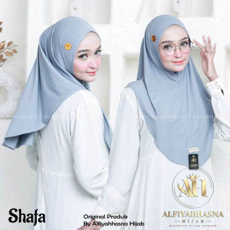 Bergo Daily Shofa Oval Size M / Hijab Daily Non Pet / Jilbab Daily Instan Jersey Premium