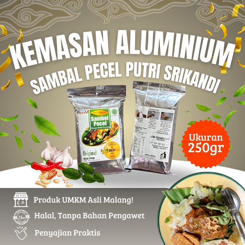 

Bumbu Pecel kemasan foil 250g