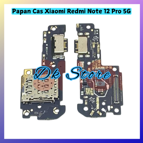 Konektor Cas Board Hp XIAOMI REDMI NOTE 12 PRO 5G Connector Conektor Flexible Papan Charger