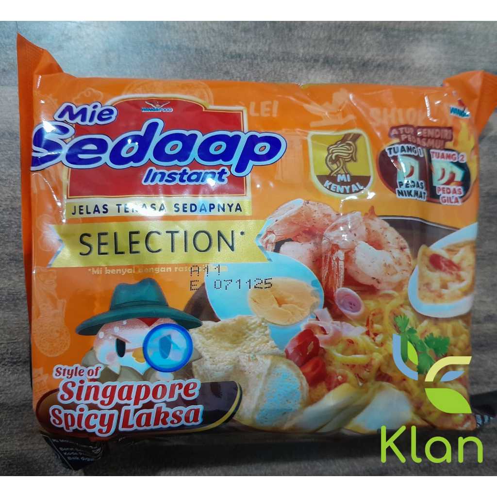 

SEDAP MIE KUAH LAKSA/ MI RASA SINGAPORE SPICY LAKSA/ SEDAAP MI KUAH 83GR