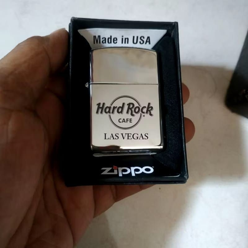 korek api mewah keren zippo hard rock cafe limited