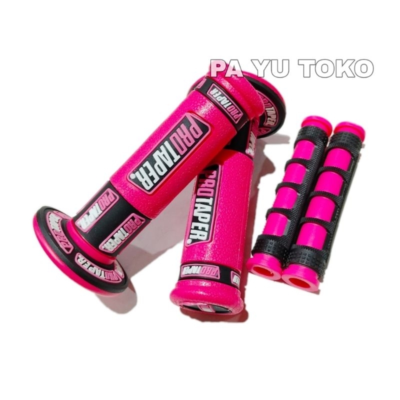 Handgrip Variasi Motor Warna Pink plus Karet Handle rem