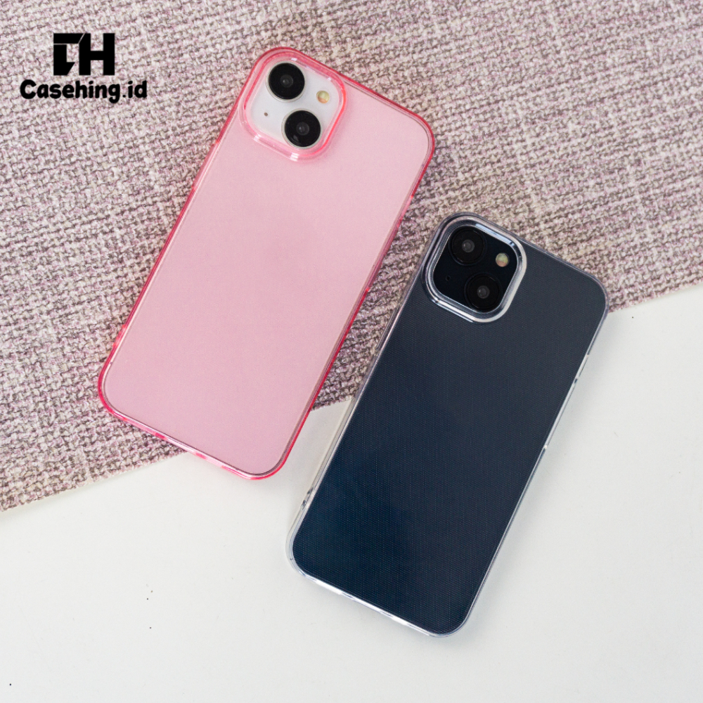 Casehing - TRANSPARAN CASE SOFTCASE SQUARE EDGE IPHONE 7 8 SE PLUS X XS MAX XR 11 12 13 14 15 PRO PR