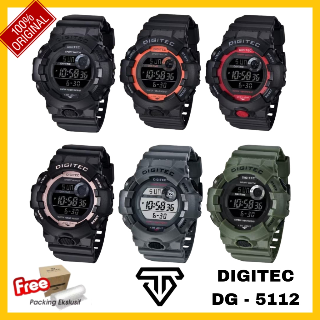 DIGITEC DG 5112 / DG-5112 / DG5112 2136 Watch Jam Tangan ORIGINAL