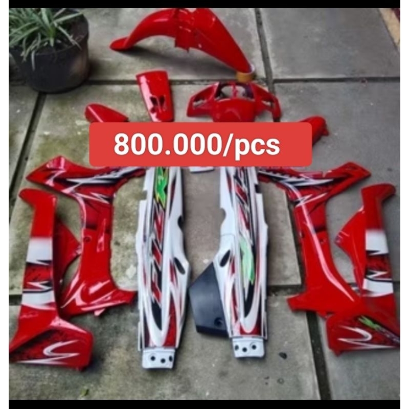 fizr body set halus Yamaha fizr 2005 merah putih