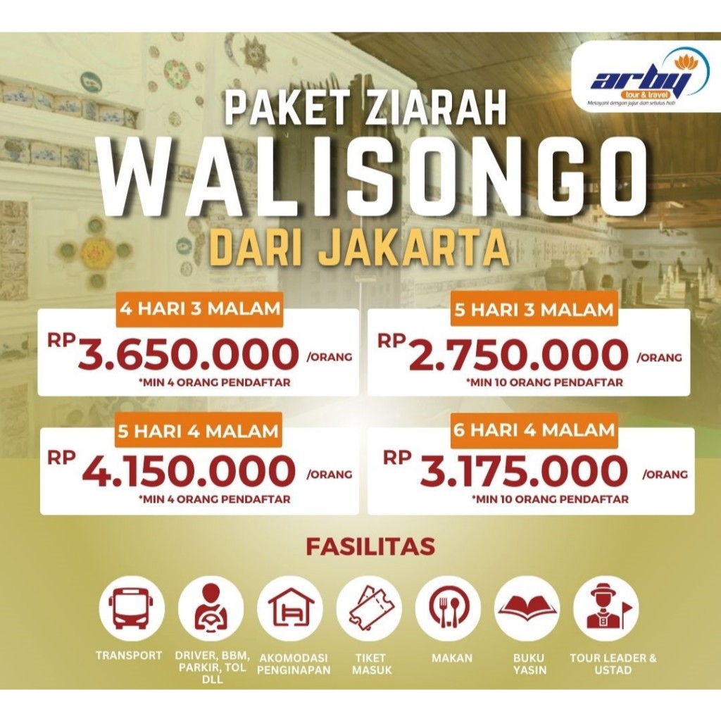 PAKET WISATA ZIARAH WALISONGO DARI JAKARTA