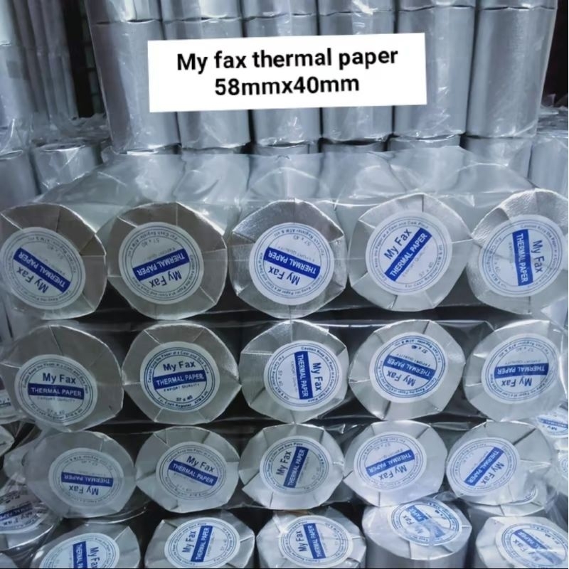 

Sy kertas kasir thermal 58x40 EDC printer bluetooth paket 10roll