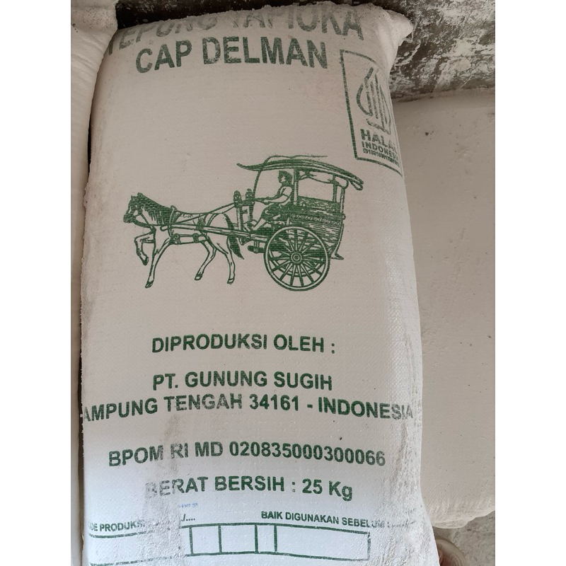 

tepung tapioka delman hijau / sagu delman hijau