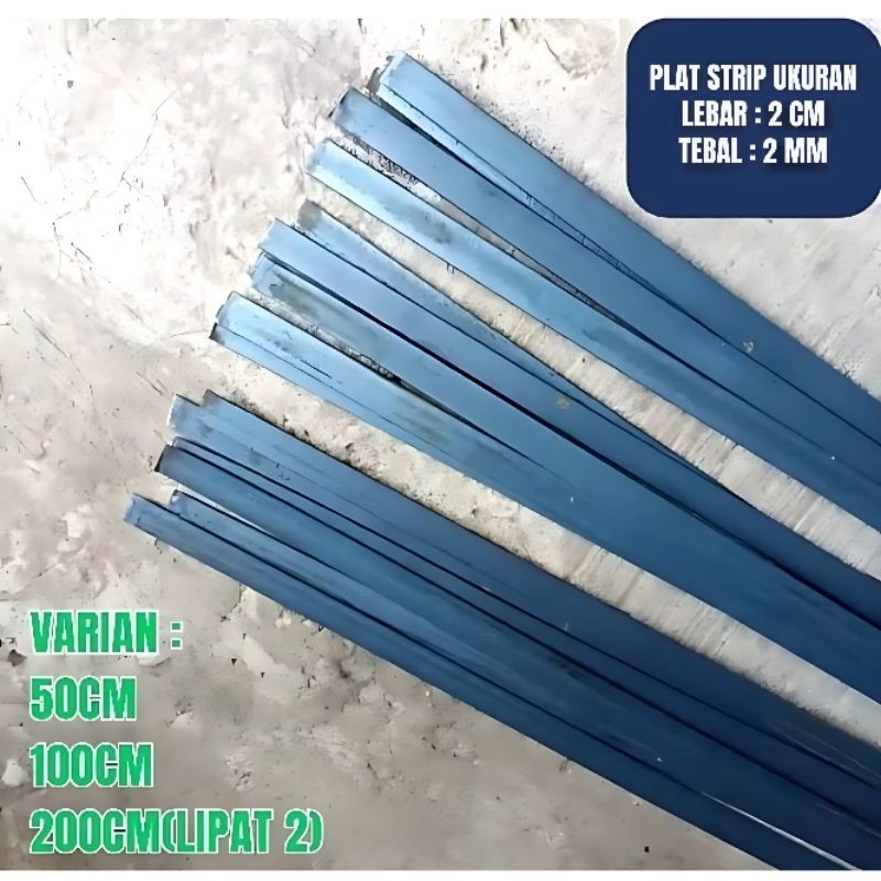 plat strip besi ukuran 2 cm tebal 2mm