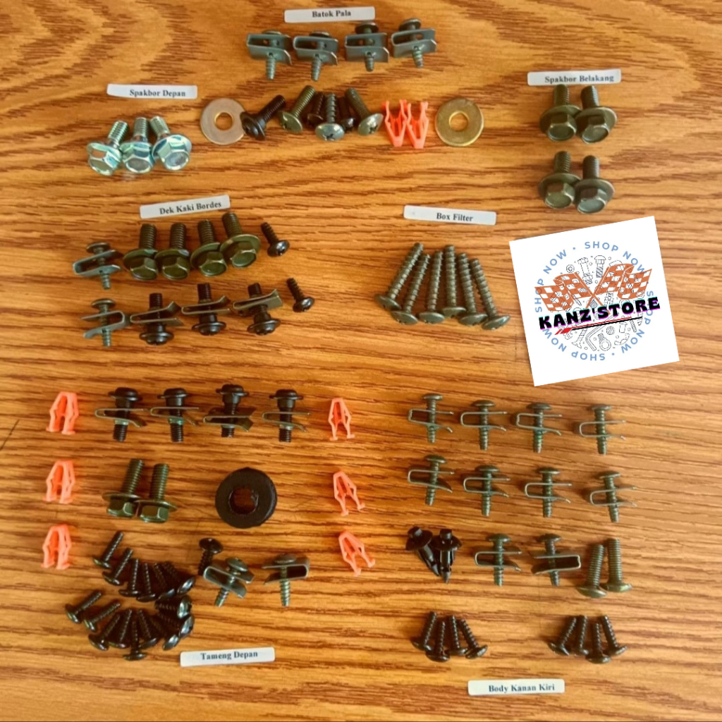 Gratis Ongkir/Baut Vario 125 LED Full Set / Baut Vario 125 LED