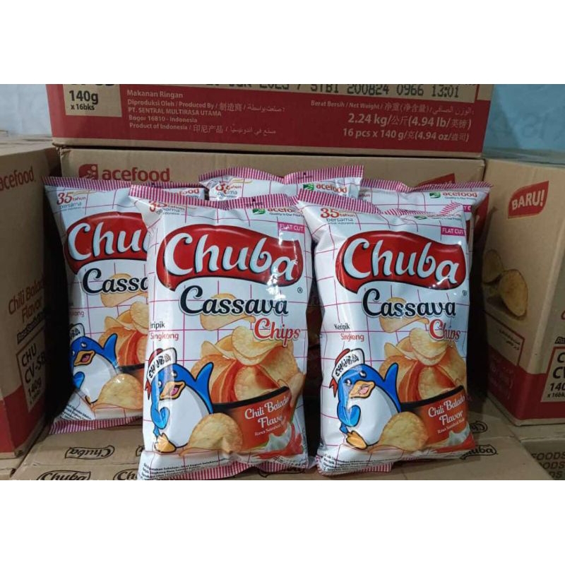 

chuba cassava chips-keripik singkong rasa balado