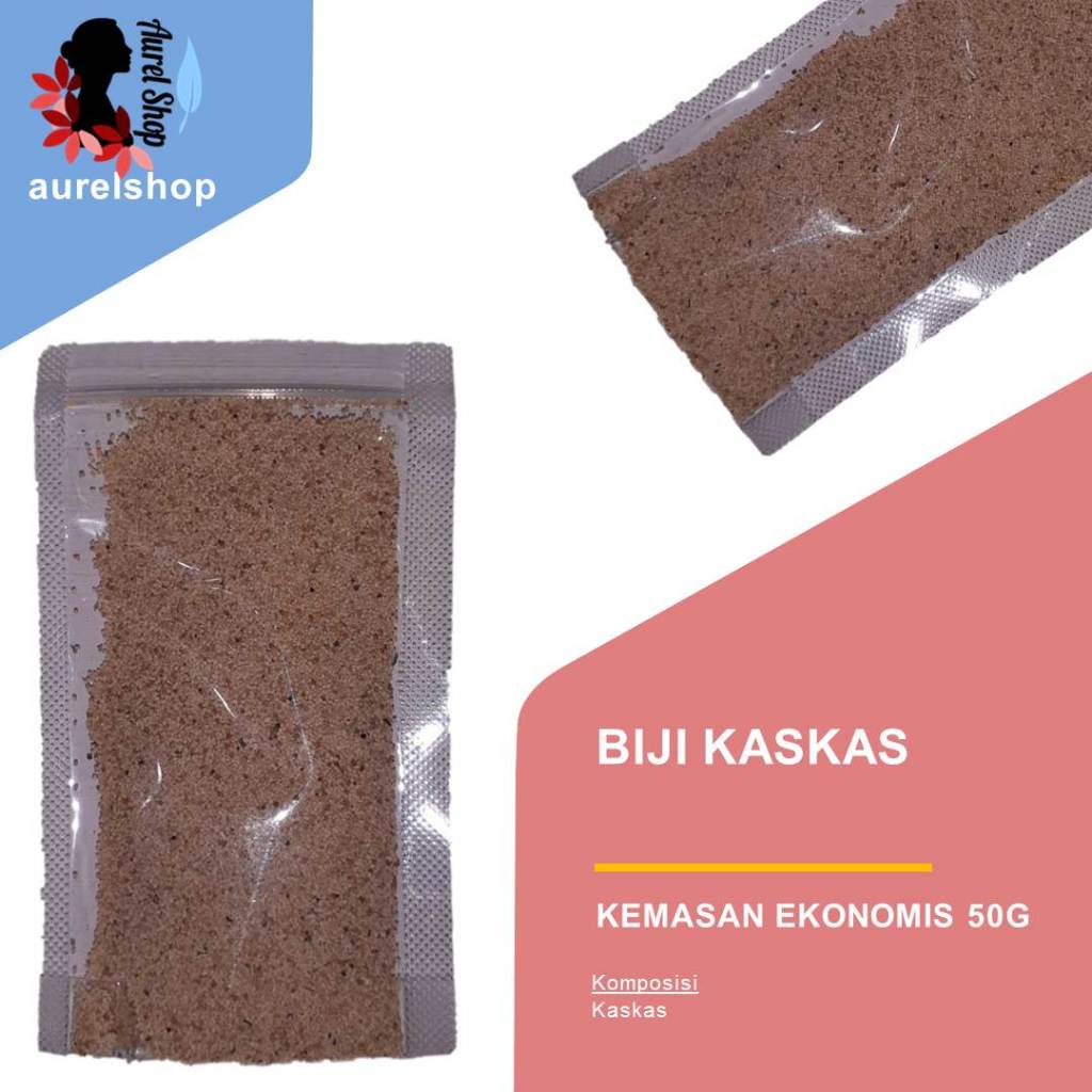 

50 gram Biji Kaskas kemasan Ekonomis / Poppy Seeds