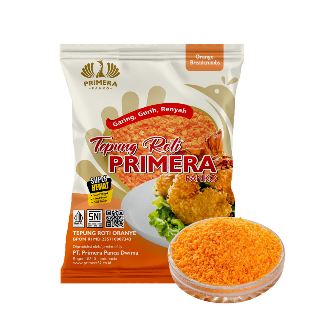 

PRIMERA PANKO - Tepung Roti Ekono warna Orange 225g