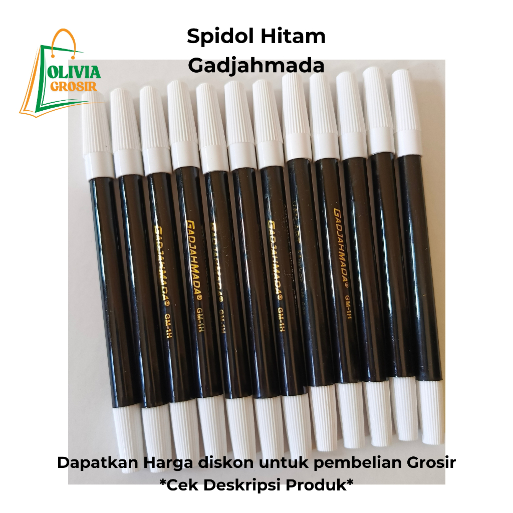 

Spidol Hitam Lusinan Gadjahmada (Pack & Grosir)