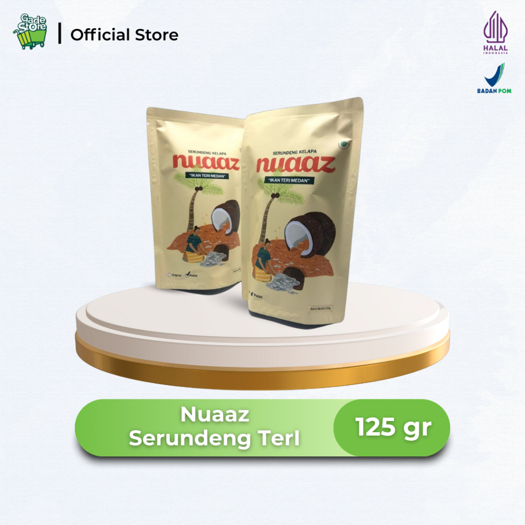 

Serundeng kelapa ikan teri medan varian Pedas 125 gr - Nuaaz