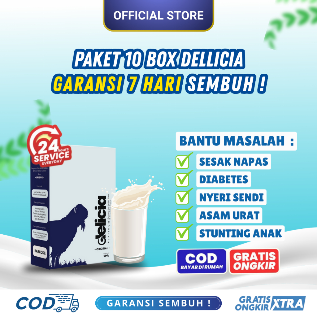 

10 Box Dellicia - Susu Pengobatan Masalah Tulang, Sendi dan Pertumbuhan Anak