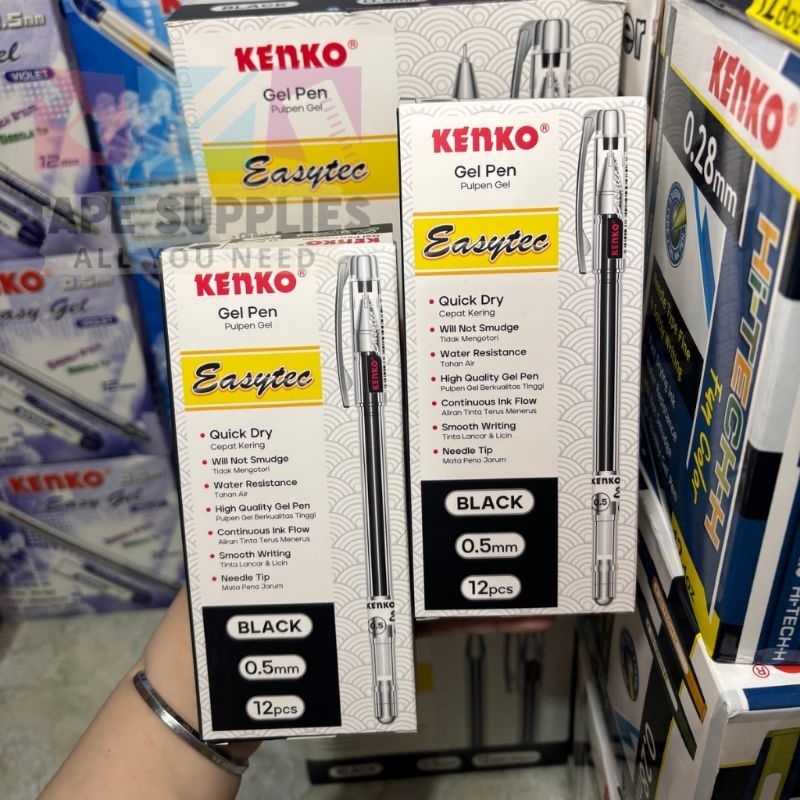 

RB (12 Pcs) Pulpen Gel Kenko Easytec Ujung Jarum