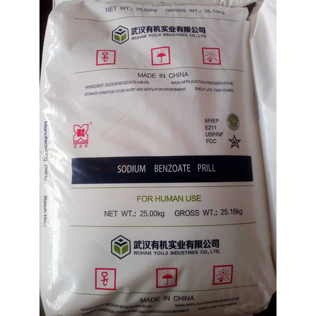 

SODIUM BENZOATE PRILL HITAM 25KG