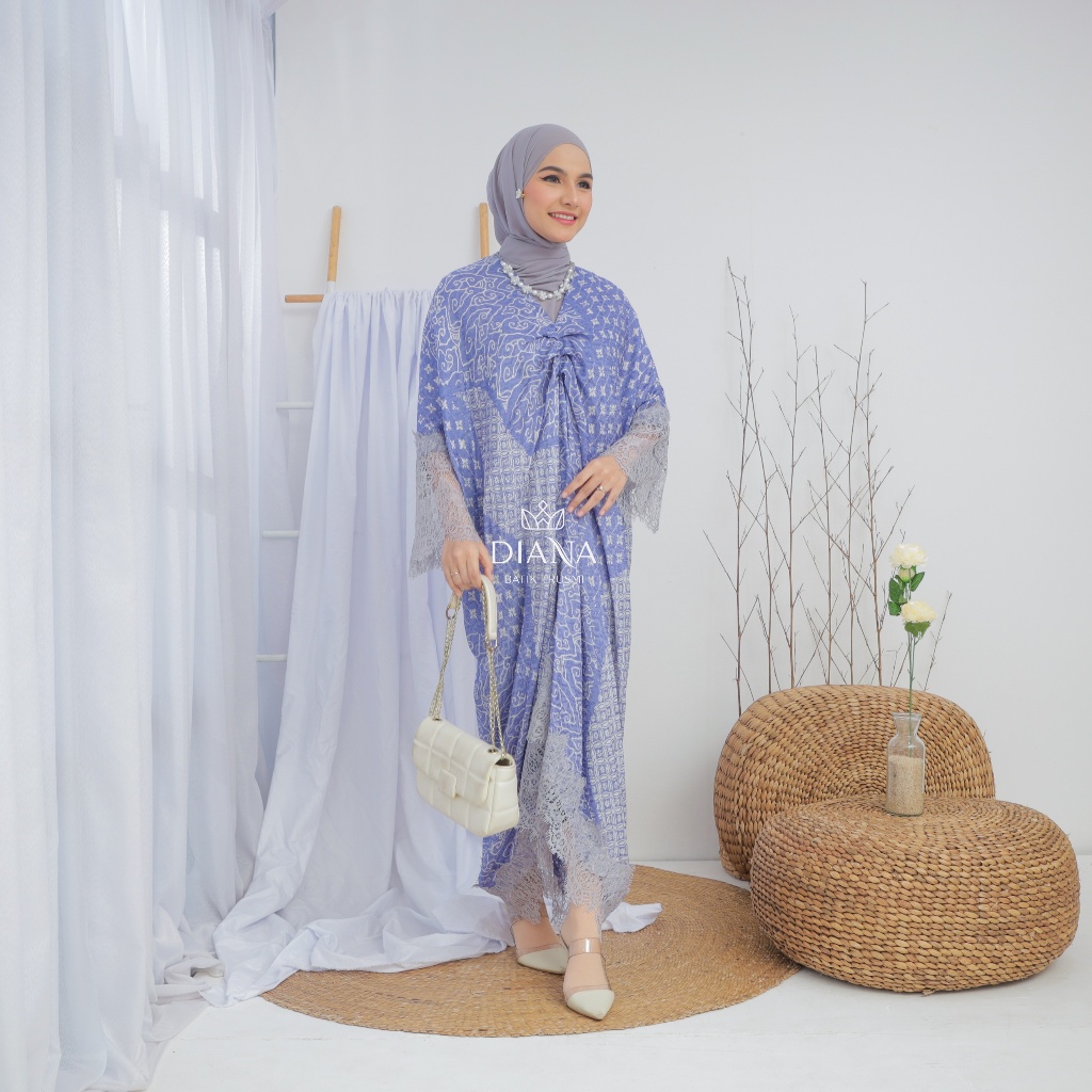 BESTPROMO DIANA BATIK - KAFTAN VISCOSE LACE KAFTAN BATIK VISCOSE KAFTAN LEBARAN