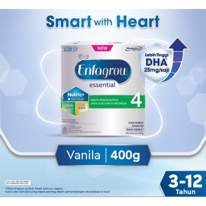 

Enfagrow Essential 4 . Susu untuk anak usia 3 - 12th.