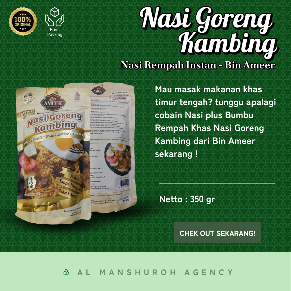 

Nasi Goreng Kambing Instan - Nasi Rempah Bin Ameer