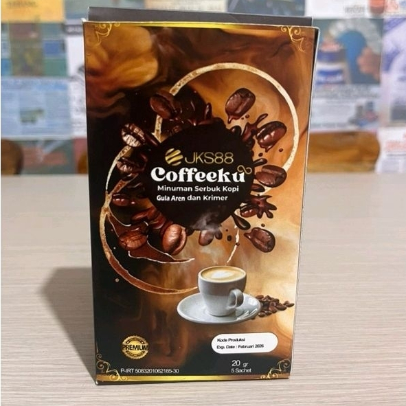 

Coffeeku jks88 Original 100% 1 Box isi 5 Sachet - Kopi Sayang J K S 88 Original 100% Barcode Kemasan Terbaru