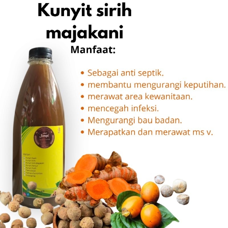 

kunyit sirih + majakani kemasan 600 ml