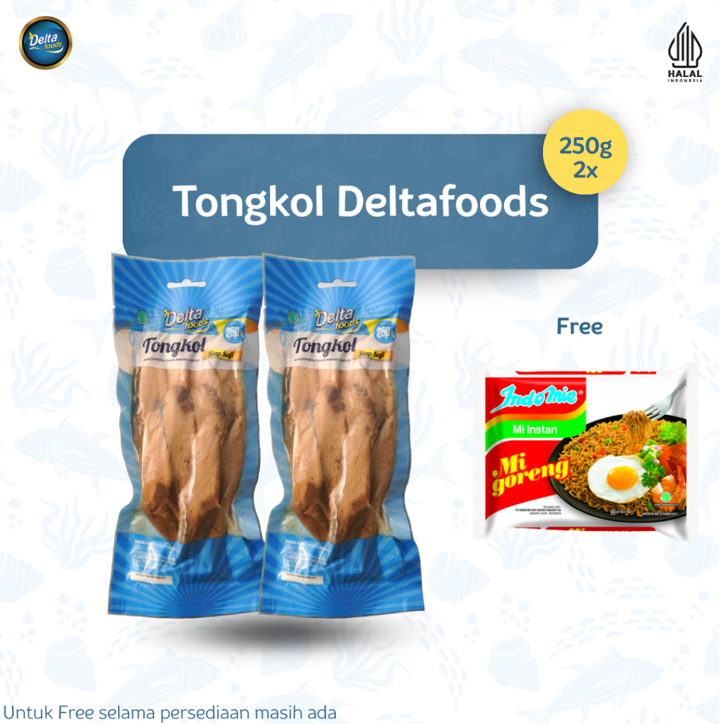 

DeltaFoods - Ikan Tongkol Siap Saji Dengan Minyak Kanola 250gram Bundling 2 free Indomie Goreng