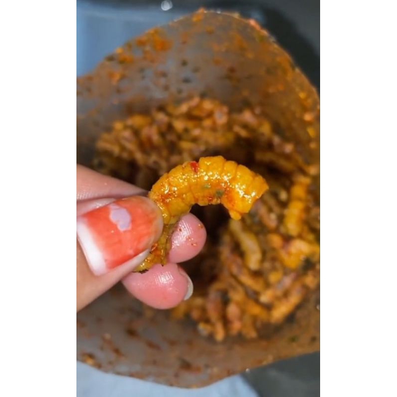 

USUS CRISPY pedas daun jeruk