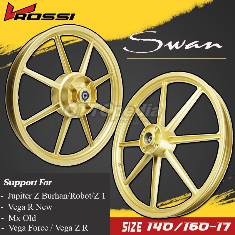 Velg Pelek Racing Rossi Swan MX OLD Jupiter Z Burhan Jupiter Z1 Vega ZR Palang 8 Ring 17 140 / 160