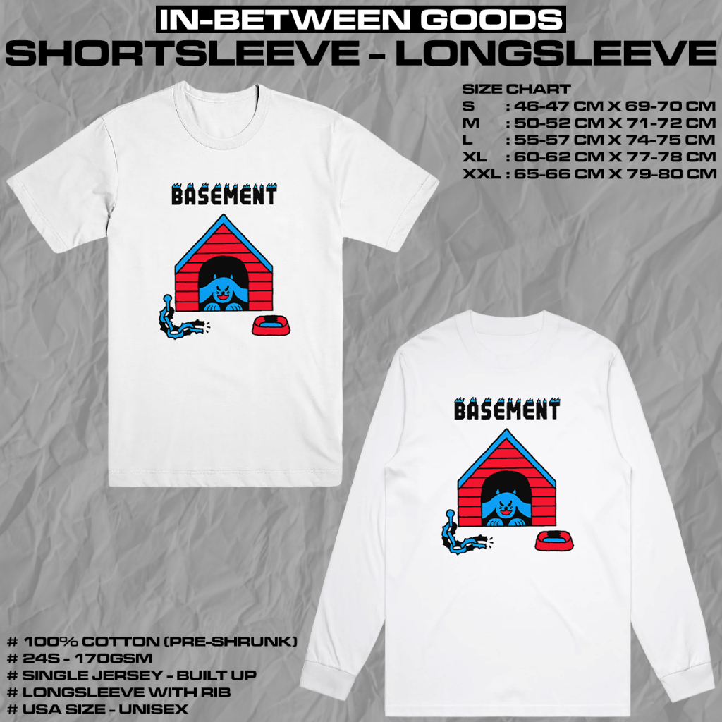 BASEMENT - DGO HOUSE | T-SHIRT | LONGSLEEVE | BAND MERCH