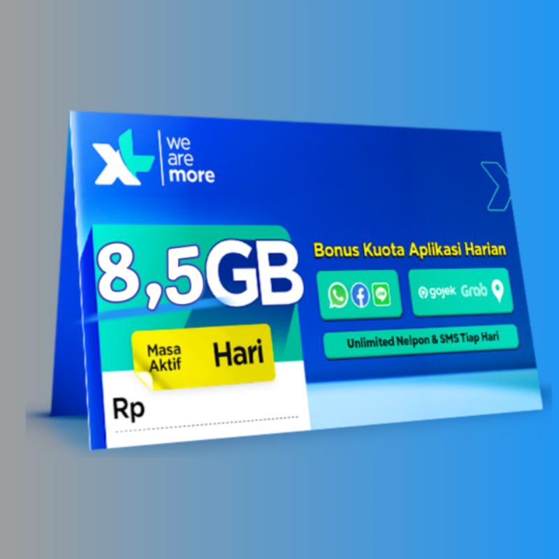 VOUCHER KUOTA XL 8,5GB 30HARI REGIONAL JAWA BARAT
