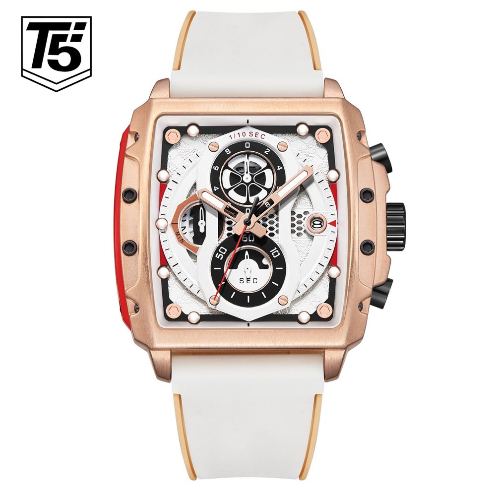 Jam Tangan Pria Mewah T5 H3920 / 3920 Analog Krono Original Case Besi