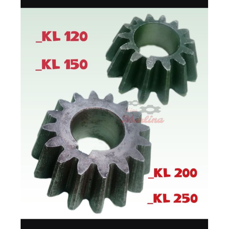 Gigi kecil/small gear mesin cetak pelet KL120/KL250