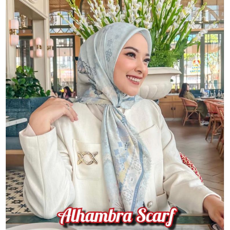 WEARING KLAMBY ALHAMBRA SCARF