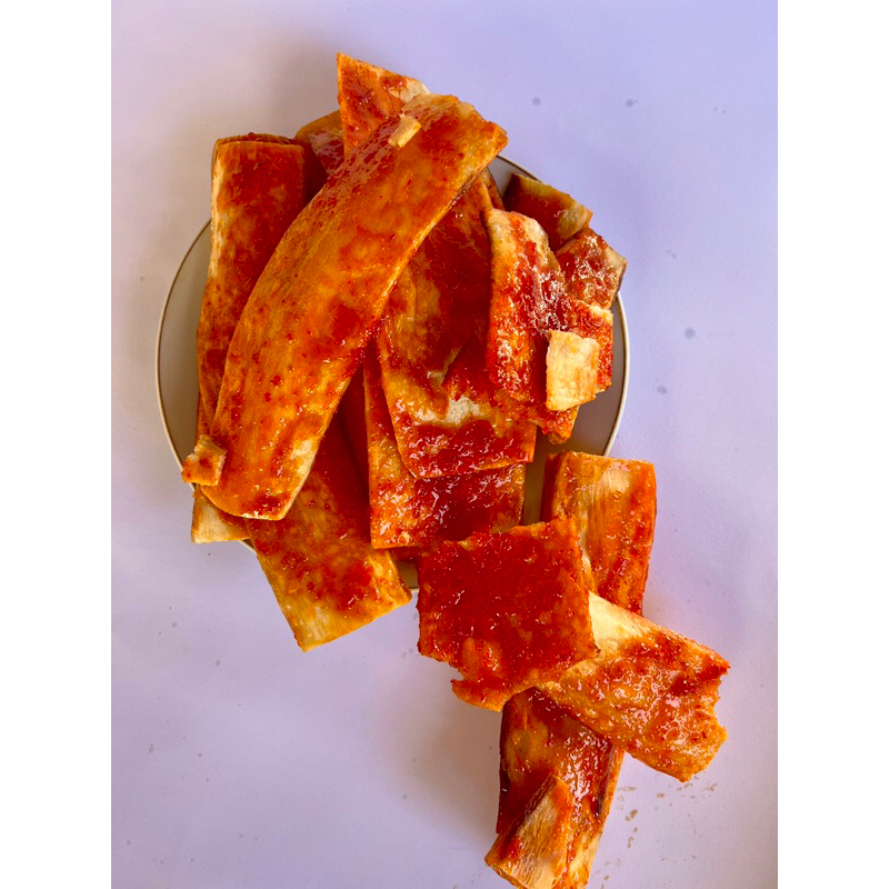 

Kripik Sanjai Balado Pedas Manis Gurih 250gr Model Panjang Makanan Khas Minang Payakumbuh