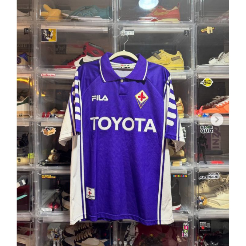 Retro | Kaos Jersey Retro Fiorentina Home 1999 2000 Jersey Klasik Jersey Retro Grade Ori