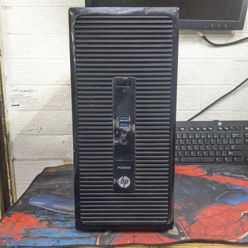 cpu hp prodesk 400 G2 mt core i3 4130 ram 4gb hdd 500 gb siap pakai