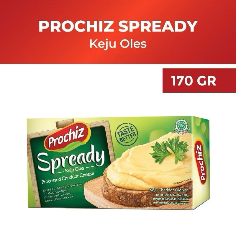 

Prochiz Spready Cheese Keju Oles 170 Gram