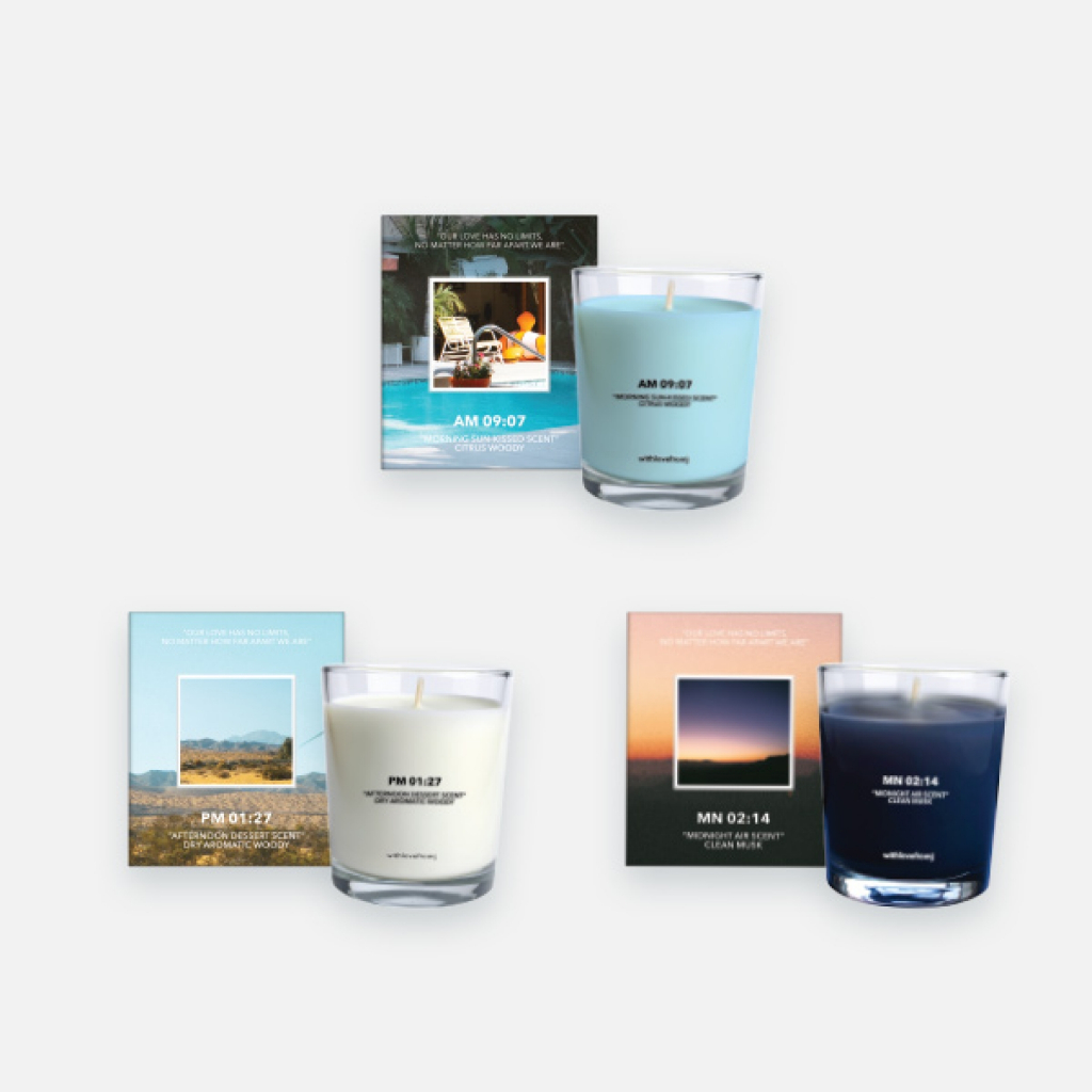 (FROM J CANDLE (BLUE/WHITE/NAVY) JAEHYUN THE 1ST PHOTOBOOK [FROM J : LOVE ACROSS THE MILES] OFFICIAL